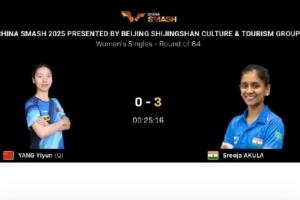 WTT中国大满贯女单1/32决赛：杨屹韵0-3不敌阿库拉，无缘晋级