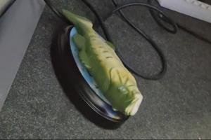 太会整活了阿隆索赛后收到“一条鱼”，嘴里不停喊Hala马德里