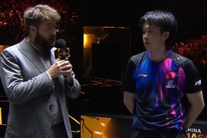 王楚钦：1-3落后时不想放弃还想再努努力，决赛全力以赴打出水平