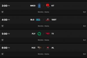 S15瑞士轮首轮对阵时间出炉：明日16点左右BLGvs100T，18点HLEvsAL