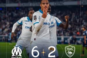 青木大四喜+9分钟戴帽！马赛狂揽5连胜登顶法甲，格林伍德6球3助