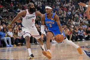 不仅强在SGA！雷霆4把大锁消耗哈登  深度和均衡性目前自成一档？