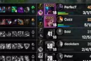 一个人的逆风！Deokdam直至最后一波团胜利后仍对位落后193