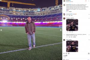 梅西晒照参观新诺坎普：昨晚我回到了曾让我魂牵梦绕的地方