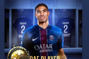 登贝莱祝贺阿什拉夫当选非洲足球先生：实至名归，我的兄弟