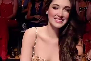 下赛季场边观战？霍福德美娇妻在一众环球小姐中颜值照样出众