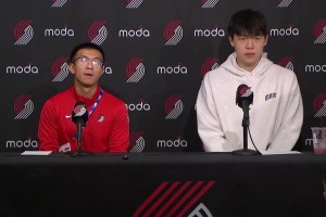 幽默感十足！杨瀚森赛后发布会把翻译整不会了：你得对着话筒翻译