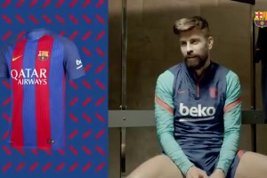 最喜欢哪款球衣？皮克此前挑战：根据不同球衣猜赛季！