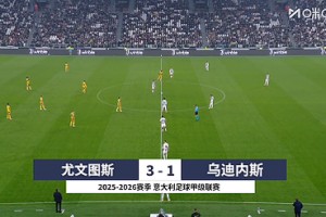 【集锦】意甲-DV9、伊尔迪兹点射 尤文3-1乌迪内斯终结八场不胜