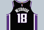 威斯布鲁克新赛季改穿18号球衣，国王队0号属蒙克、4号已退役