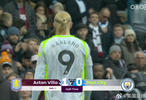 英超半场维拉1-0领先曼城