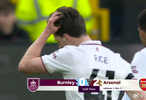 英超半场伯恩利0-2落后阿森纳